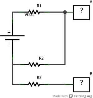 Voltage Divider, Fritzing schematic